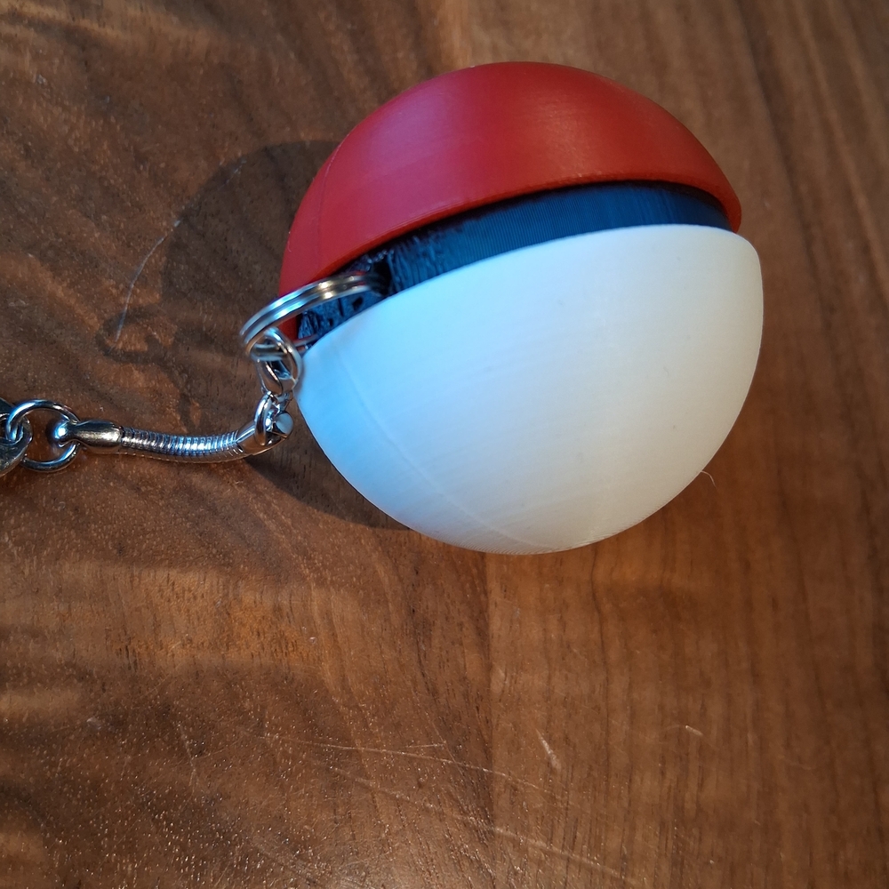3d Poké Ball Fidget Keychain - Picture 2 of 4